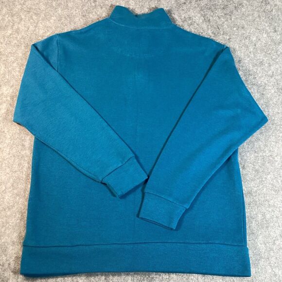 US POLO ASSN Men's Blue Ribbed Cotton Knit 1/4 Zip Pullover Sweater XL - Picture 4 of 15